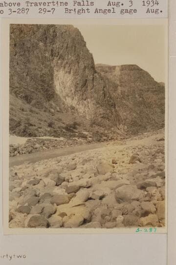Up river above Travertine Falls