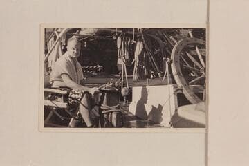Lewis R. Freeman [photo reverse:  Yacht assembly]
