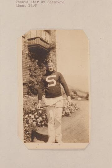 Lewis Ransome Freeman.  Tennis star at Stanford