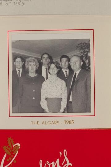 The Jim Algar family. Xmas card of 1965
