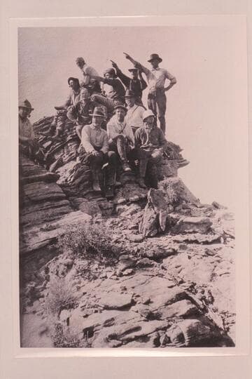 USGS Glen Canyon party. The party climbed to the top above Lees Ferry where they were photographed as a group