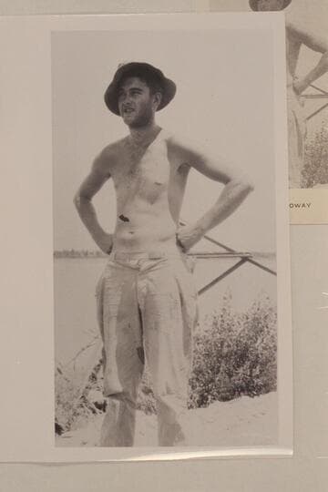 Vincent Callaway on arrival at Needles