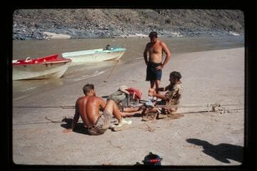 Hauling out the "Wee Yellow"