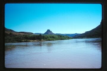Down to river to Castle Butte