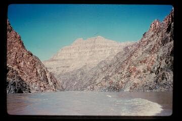 View upstream near Travertine Canyon from Mile 228