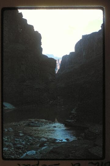 Up river; mouth of Supai