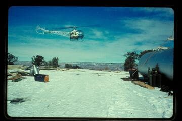 Chopper leaves south rim