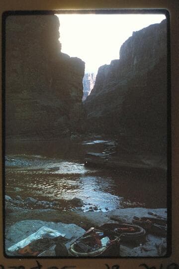 Up river; mouth of Supai