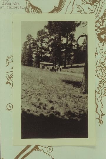 Bus heading for the bridge dedication.  Print from the Freeman collection [date should be 1929, June?]