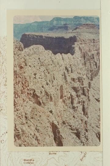 Chuck Johnson's route up the Redwall to Sumner