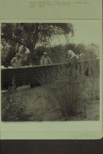 Spence Cavalliere; Dock Marston; Gordon Avil. With the "No Name" at Lees Ferry