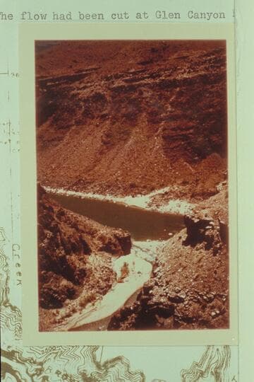 Mouth of Tapeats Creek. The flow had been cut at Glen Canyon Dam