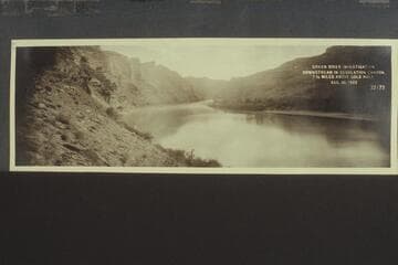 Green River Investigation: Downstream in Desolation Canyon, 1 1/2 Miles above Gold Hole