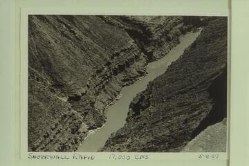 Sheerwall Rapid.  Approximate gauge:  17,000 cfs