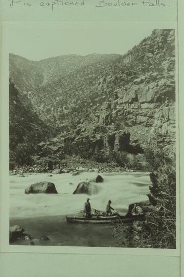 Green River, Canyon of Lodore. Head of Hell's Half Mile. It is more likely that the photo was made by Beaman