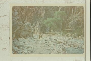 South end of old campground at Bright Angel Creek