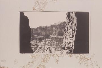 Down side canyon on east side over Rapid #28 from elevation of 4,400 feet