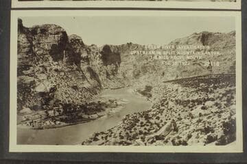 Green River Investigation; upstream in Split Mountain Canyon, 1-8 miles above mouth
