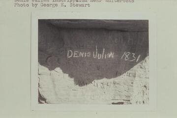 Denis Julien inscription near Whiterocks