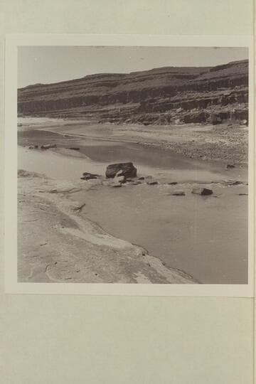 The San Juan River above the bridge at Mexican Hat. The gauge was about 20 cfs