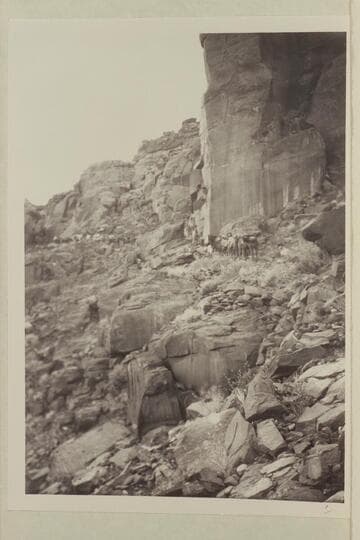 The discovery party en route to Rainbow Bridge.  The party on trail to mesa out of Nocki [sic] Canyon