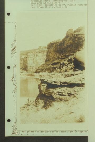 Down Green River at Mile 1, right bank