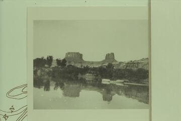 Across Townsite Bottom to the Buttes of the Cross or Crescent Castle