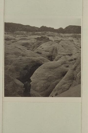 Up the middle fork of 73.6 from the point where the trail into the southwest fork swings around the butte. Nasja Begay is at the bottom