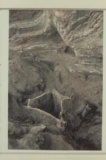 Storage bin in small tributary of Bluejohn Canyon near the Horsethief Trail. Found by Dean Brimhall