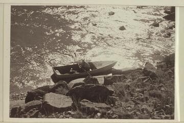 Some portage on San Juan; probably what Norm called Government Rapid; 15-ft. folding boat