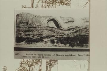 Arch above Warmspring Canyon, right bank