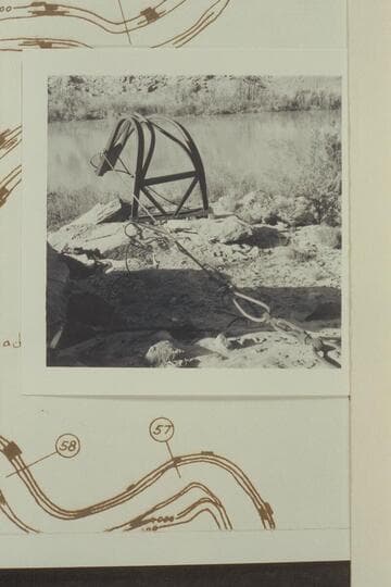 The bent ferry cable anchorage above Spring Canyon