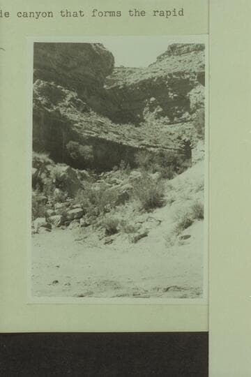 Government Rapid. The side canyon that forms the rapid