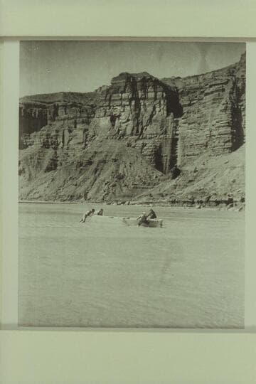 The Nevills 1939 San Juan party.  Departure from Mexican Hat was Oxr. 02 and registry at Music Temple Oct. 09.  The boat is Nevills' punt later known as the "Whitey" and which was built by Nevills and Kent Frost in 1936