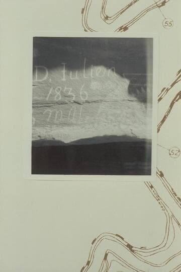 D. Julien inscription in Hell Roaring Canyon, Mile 53 3/4