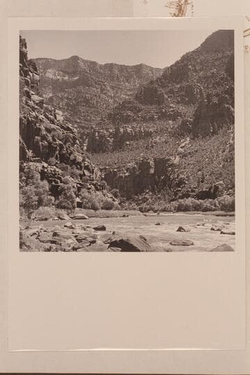 Dunns Cliff; Canyon of Lodore. Upper part of Hell's Half Mile in foreground