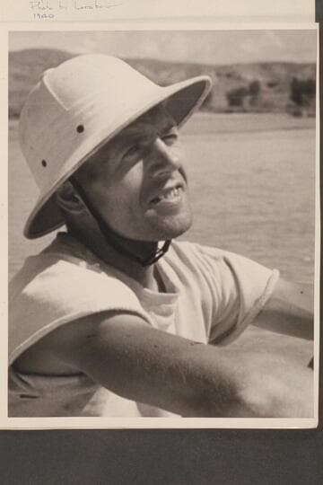 Hugh Cutler  [on photo reverse:  Dr. Hugh Cutler, boatman and botanist.  1940 Grand Canyon traverse]