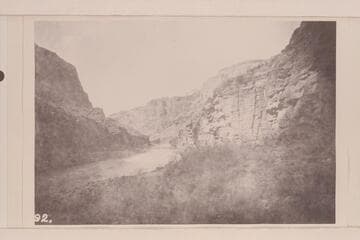 Downriver from Mile 136; just below Deer Creek. Stanton caption: Down/from below/Rapid 323