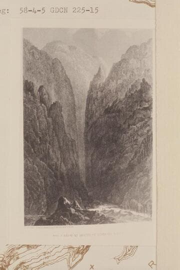 Mouth of Diamond Creek as seen by F. W. Egloffstein [sic]
