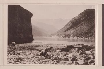 Mouth of Tapeats Creek. Left to right: LaRue and Birdseye