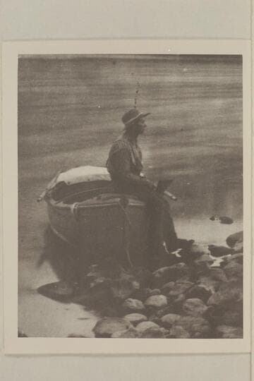 Seymour S. Dubendorff. Probably at foot of Split Mountain Canyon in Utah