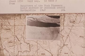 Denis Julien inscription near Whiterocks