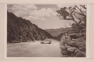 Ashley Falls.  Nevills boat party on left bank