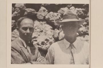 Emery Kolb and Parley Galloway. Near Kolb studio