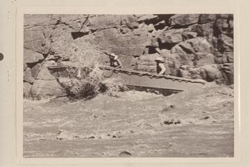 "1" takes a 2-man load through Mile 217.  Don Harris; John Riffey