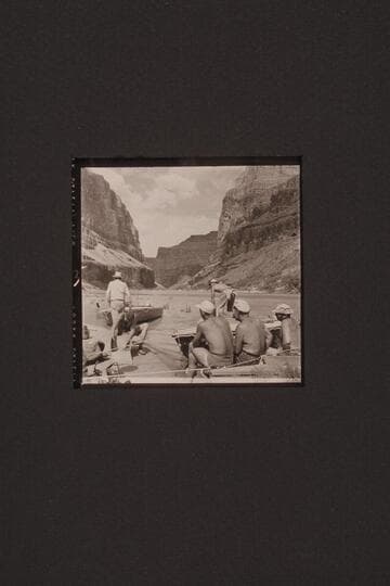 The supply point at Whitmore Wash;  John Riffey, Claude Nichols, Don Harris, Rod Sanderson and Bill Belknap