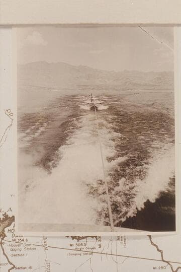 Nevills fleet under tow on Lake Mead