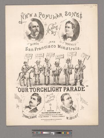 Our torchlight parade / words by Frank Dumont ; music by W. S. Mullaly