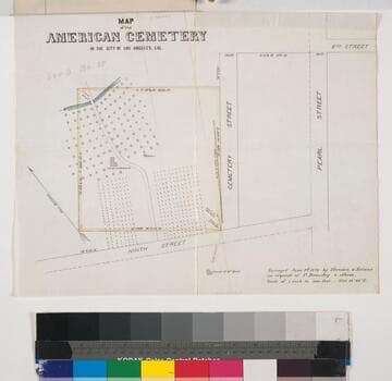 Map of the American Cemetery
