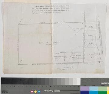 Map of the Lands in the Rancho San Pedro